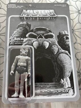 Funko Mer Man Masters Of The Universe MOTU Super 7 Reaction Toy Figure